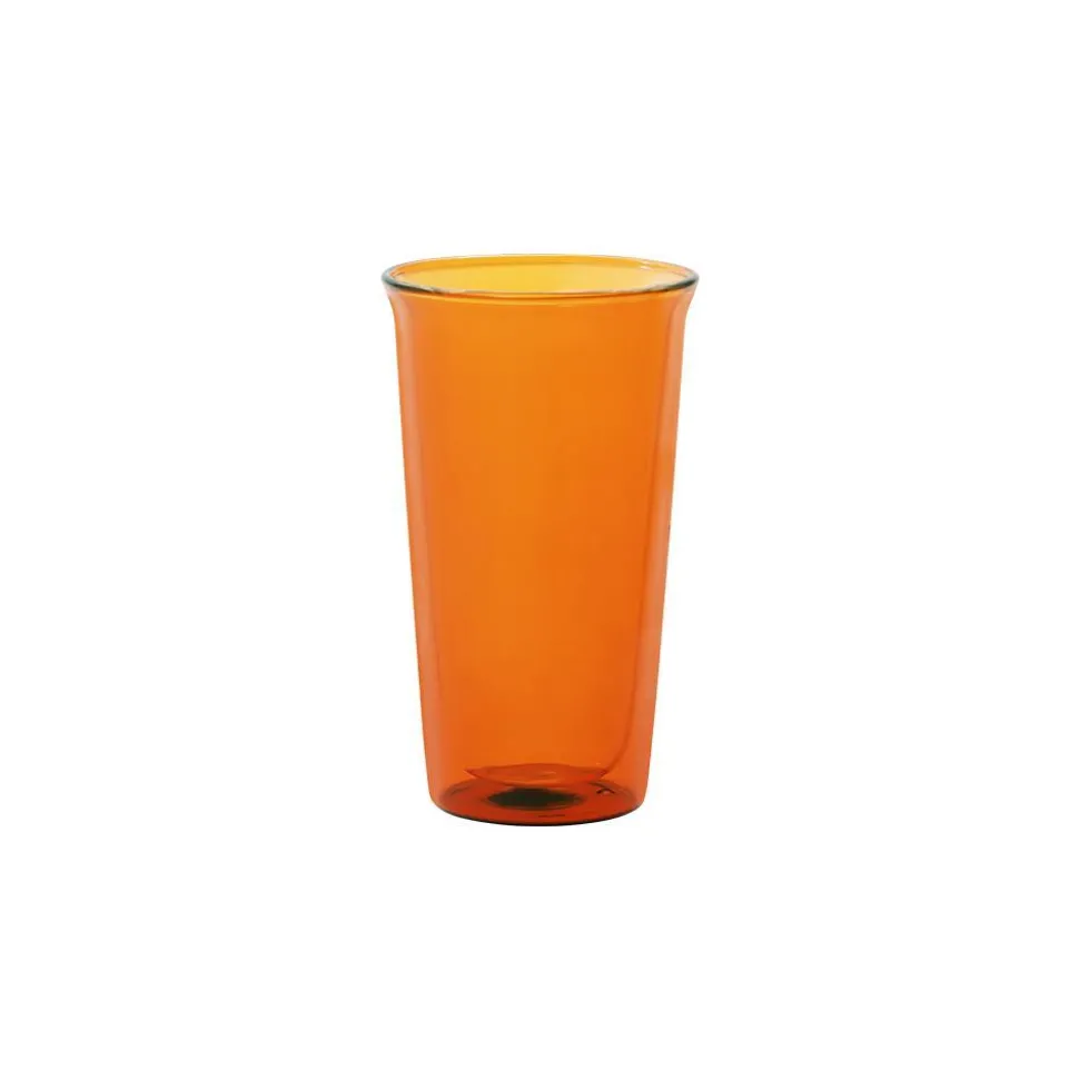 CAST AMBER double wall glass 340ml